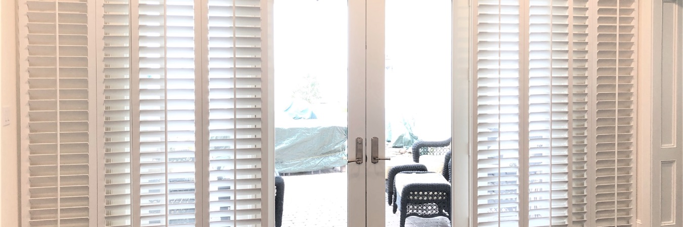 Sliding door shutters in San Antonio