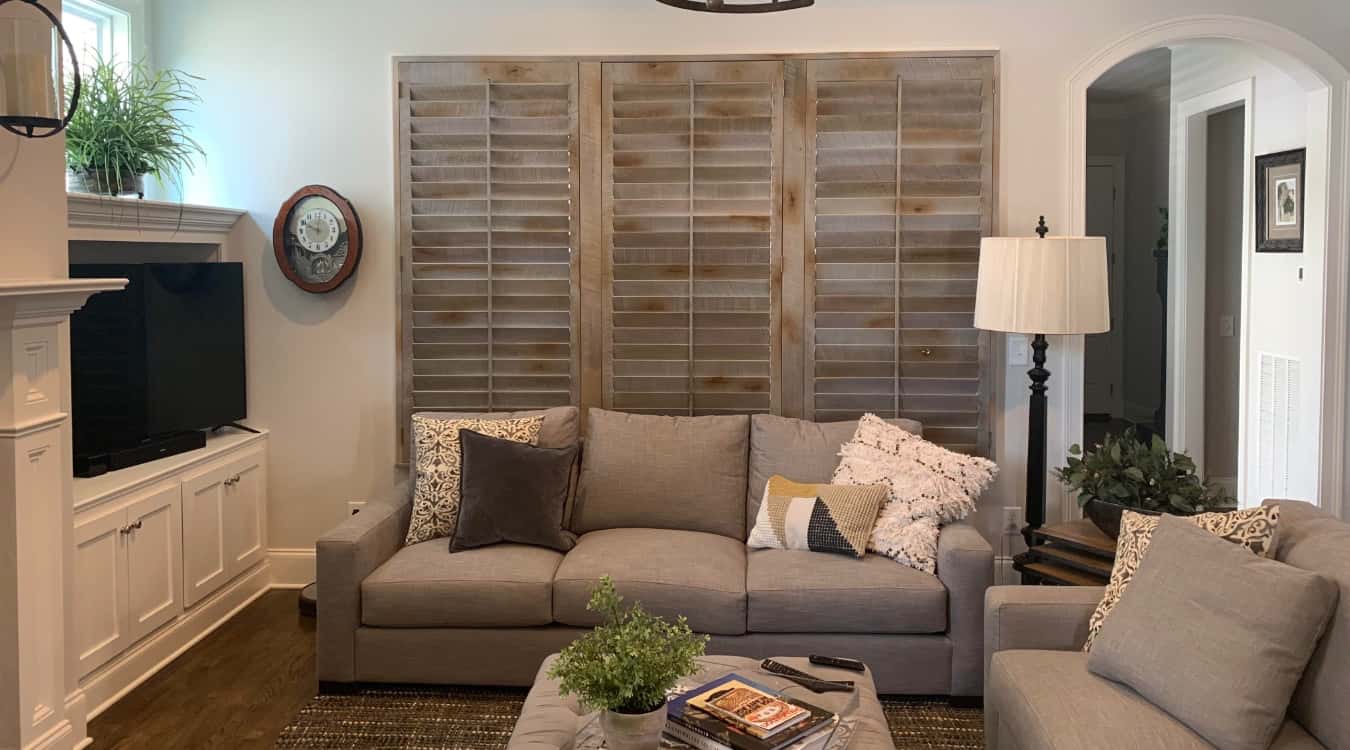 Reclaimed wood shutters in San Antonio